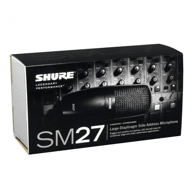 Shure SM27-SC | Micrófono Cardioide con diafragma grande y captación lateral