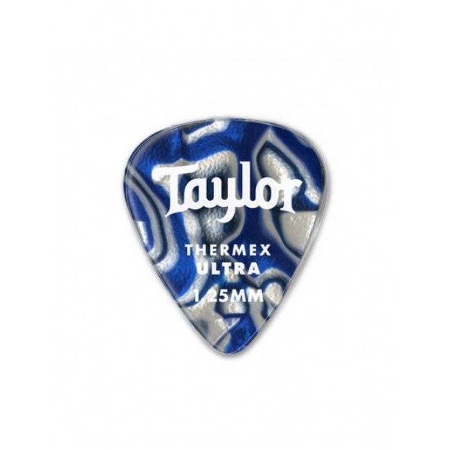 TAYLOR 80728 | Pack de 6 Púas Blue Swirl para Guitarra Premium 351 Thermex Ultra 1.5mm 