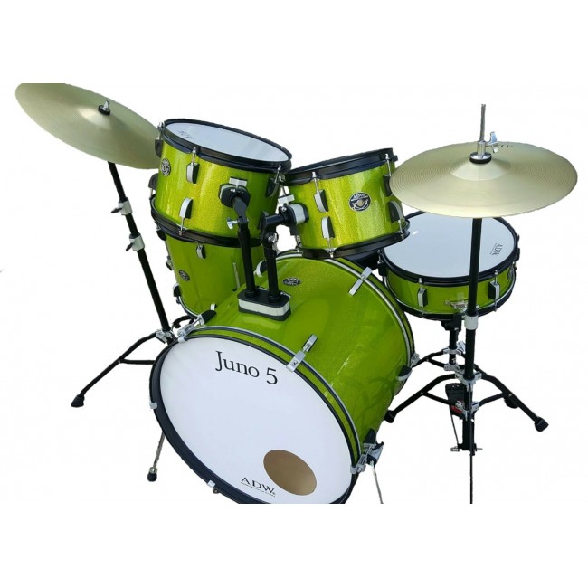 ADW ADJ5J-GR | Batería acústica  de 5 piezas Junior color verde