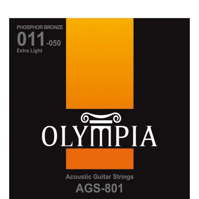 OLYMPIA AGS801 | Cuerdas para Guitarra Acustica Calibre 11-50