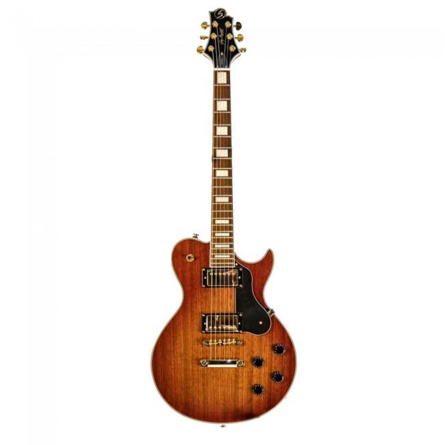 GREG BENNETT AV-7-OS | Guitarra Eléctrica Les Paul color Orange Sparkle