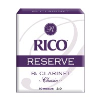 RICO C-PLA-SAX-2 | Caña Reserve 4" Clarinete Bb pack x 4 unidades