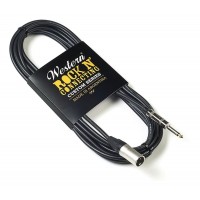 WESTERN CMPTRS60 | Cable de microfono XLR M - PLUG TRS recto 1/4 6 metros