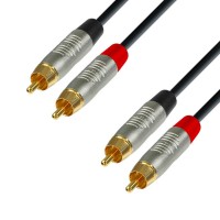 ADAM HALL K4TCC0600 | Cable de Audio REAN de 2 RCA macho a 2 RCA macho 6 m