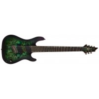 CORT KX507MS-SDG | Guitarra Eléctrica Multi escala KY Series Star Dust Green