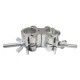 LION SUPPORT M424 | Morsa clamp doble de aluminio para iluminación