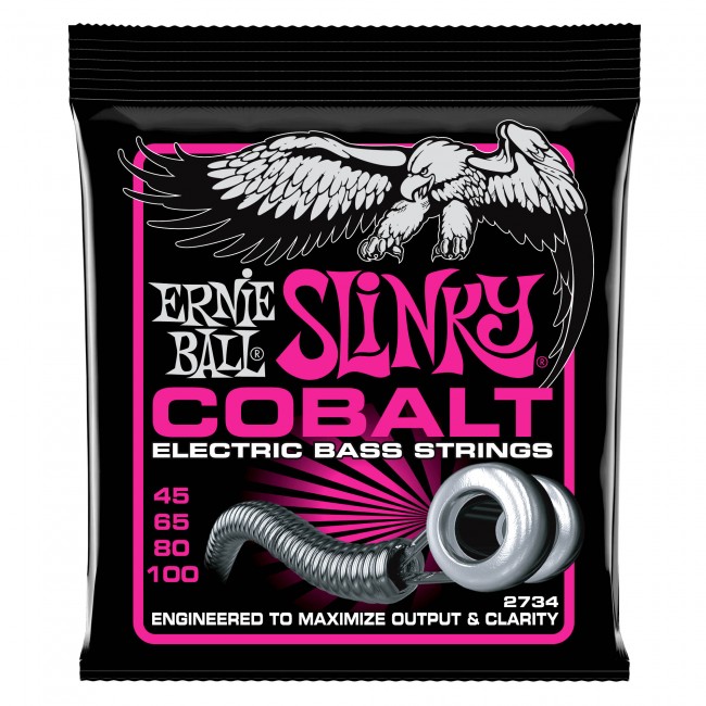 ERNIE BALL P02734 | Cuerdas Cobalt Slinky para Bajo Eléctrico Calibres 45-100