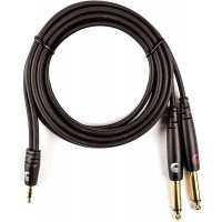 PLANET WAVES PW-MPTS-06 | Cable Audio Custom Series Plug 1/8 a Doble 1/4 1.83 Metros