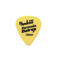 D ANDREA RD351-73MD | Paquete de 72 Púas 73MM Formula Delrex Medium Yellow de Guitarra 