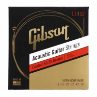 GIBSON SAG-CBRW11 | Cuerdas de Guitarra Acústica Recubierta 80/20 Bronce Calibres 11-52