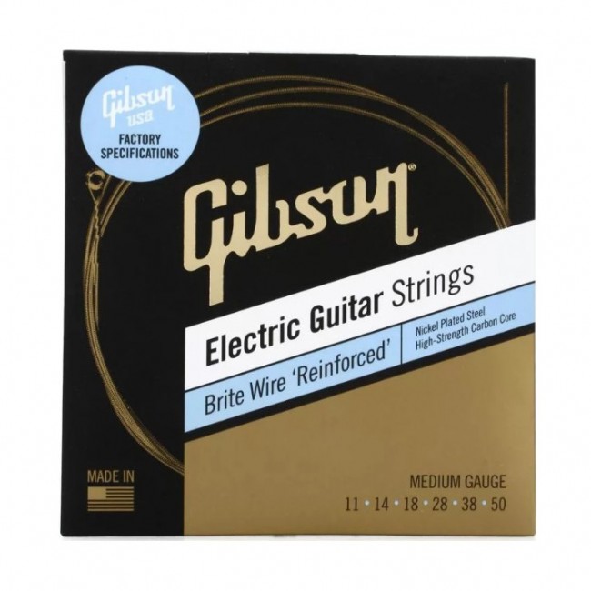 GIBSON SEG-BWR11 | Cuerdas de Guitarra Electrica Brite Wire Reinforced Calibres 11-50