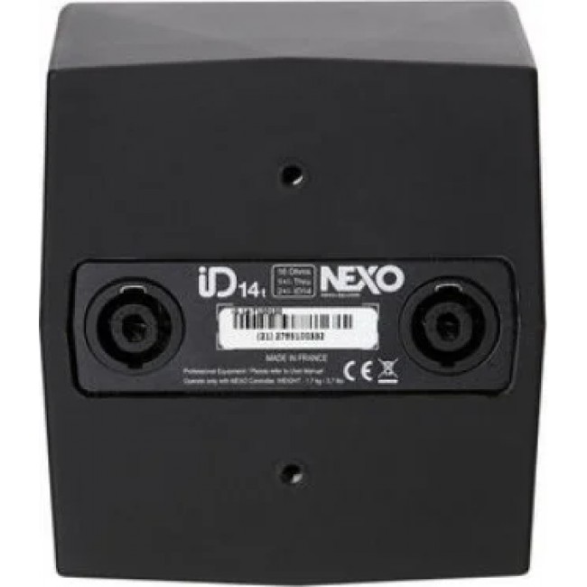 Nexo ID14-T100100 | Altavoz Negro de Rango Completo Compacto de 130mm x 130mm