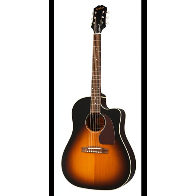 EPIPHONE IGMTJ45CAVSNH1 | Guitarra Electroacústica J-45 EC Aged Vintage Sunburst Gloss
