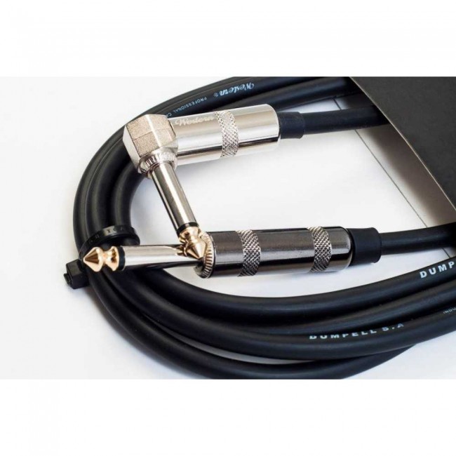 WESTERN MCL60 | Cable plug mono cromado 1/4 recto-L  silent 6 metros