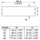 Penn Elcom R1385-3UVK | Panel de ventilación para rack de 3U