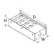 Penn Elcom R2345-48 | Stagebox con 48 orificios para conectores serie D