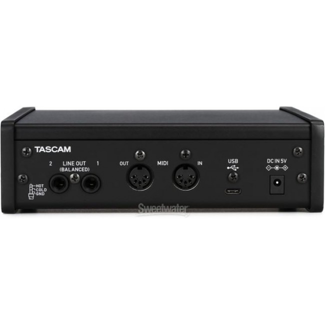 TASCAM US-2X2HR | Interfaz de Audio USB de Alta Resolución para 2 Micrófonos 2 Entradas/2 Salidas